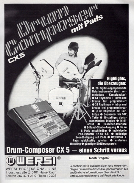 Drum-Composer CX5 - einen Schritt voraus
