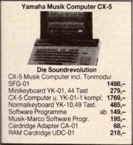 Yamaha Musik Computer CX-5