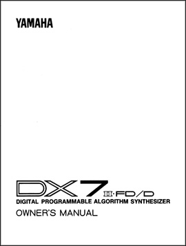 Yamaha DX-7 II - Manual Titelseite