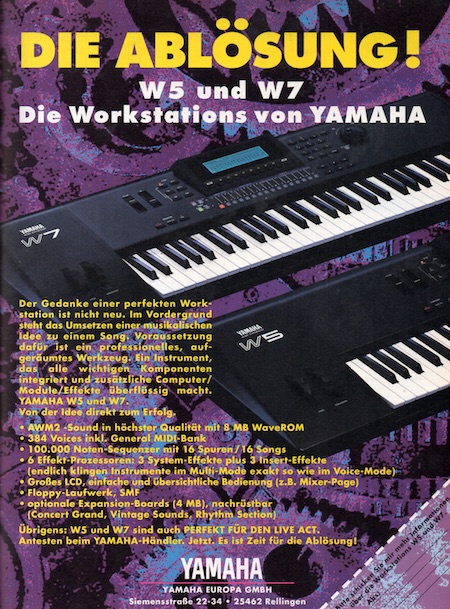 Die Ablösung! W5 und W7 - Die Workstations von YAMAHA