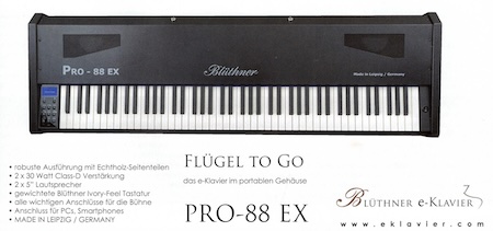 Flügel To Go - das e-Klavier im portablen Gehäuse