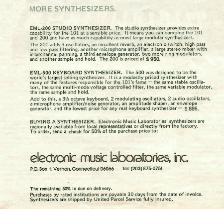 More Synthesizers. More Synthesizers.