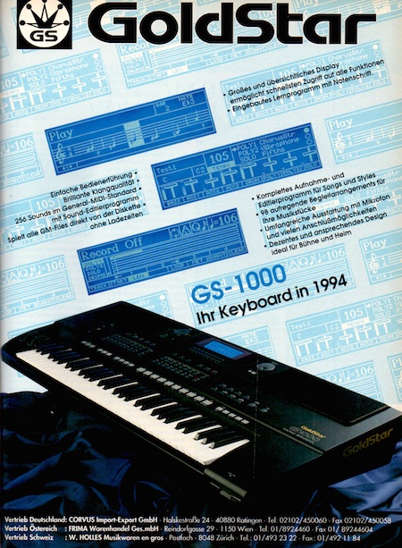 GS-1000 - Ihr Keyboard in 1994