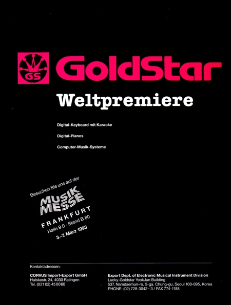 GOLDSTAR Weltpremiere GOLDSTAR Weltpremiere