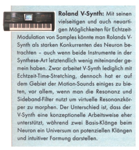Im Vergleich: Roland V-Synth