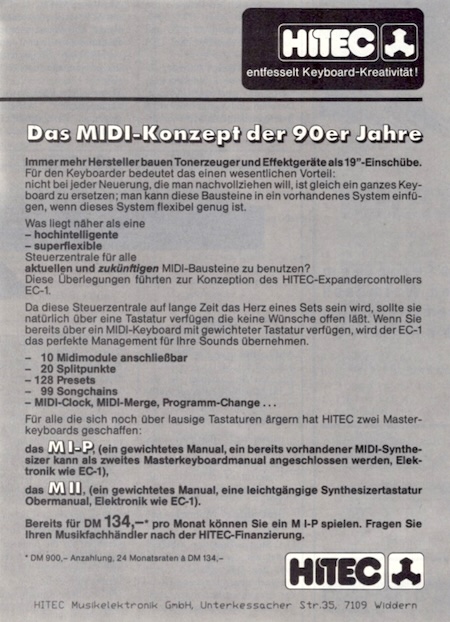 Das MIDI-Konzept der 90er Jahre