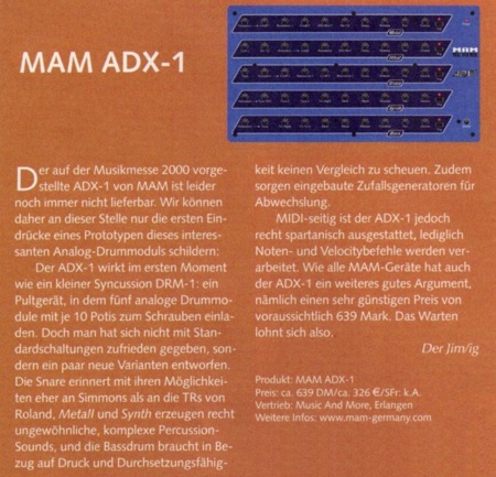 MAM ADX-1