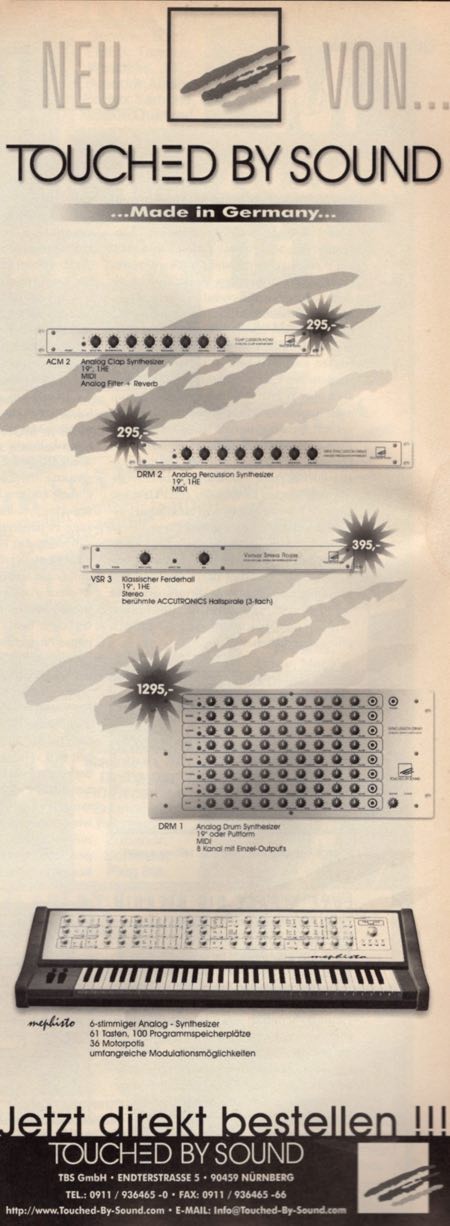 Touched By Sound ...Made in Germany...