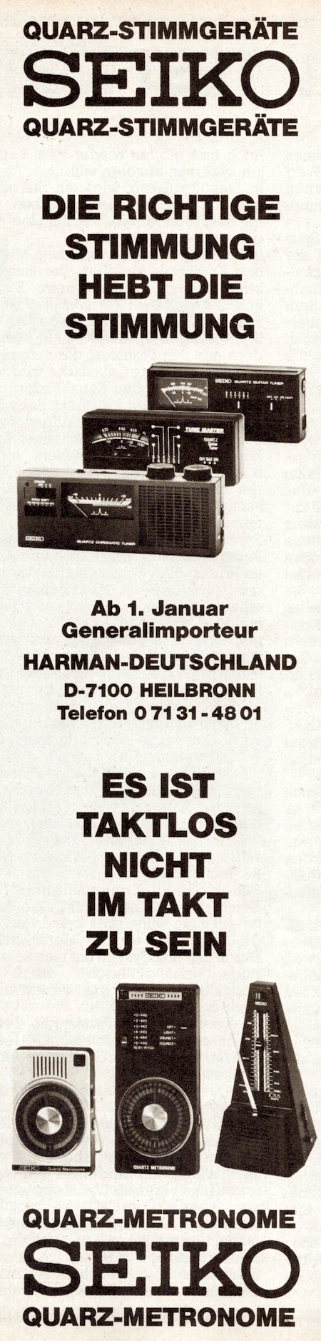 DIE RICHTIGE STIMMUNG HEBT DIE STIMMUNG - ES IST TAKTLOS NICHT IM TAKT ZU SEIN