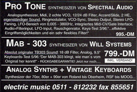 PRO TONE Synthesizer von SPECTRAL AUDIO