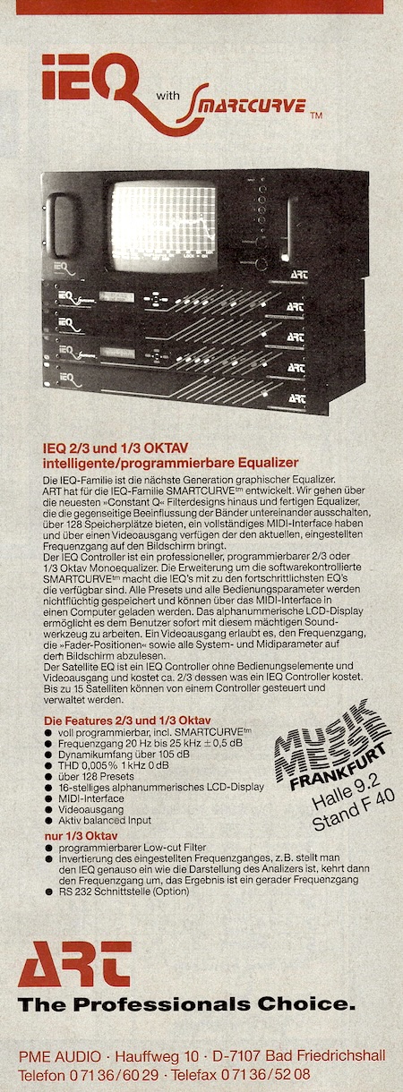 IEQ 2/3 und 1/3 OKTAV intelligente/programmierbare Equalizer