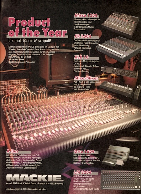 Product of the Year - Erstmals für ein Mischpult!