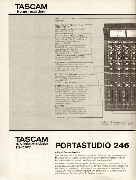 Portastudio 246 ....