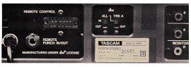 TASCAM: Portastudio 246: Rückseite