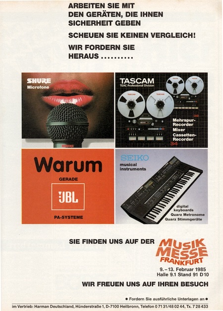 Arbeiten Sie mit den Geräten, die Ihnen Sicherheit geben Scheuen Sie keinen Vergleich! Wir fordern sie heraus ..........