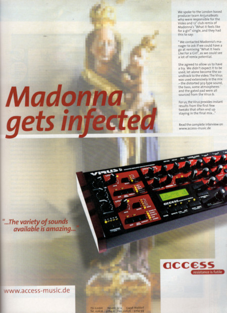 Madonna gets infected