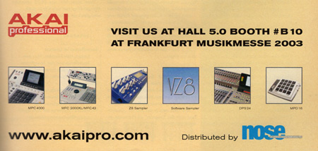 Visit Us At Hall 5.0 Booth #B 10 At Frankfurt Musikmesse 2003