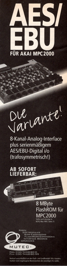 AES/EBU für Akai MPC2000 - Die Variante!