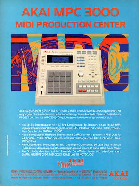 AKAI MPC 3000 - MIDI PRODUCTION CENTER