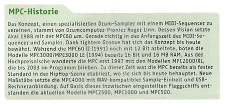 MPC-Historie MPC-Historie