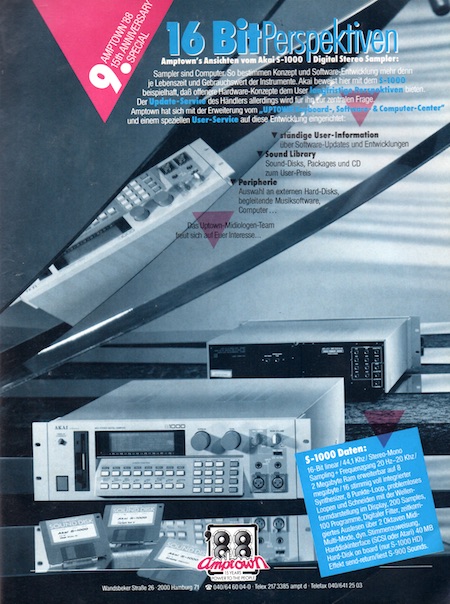 Akai S-1000 - 16 BitPerspektiven