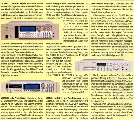 Welcher Sampler für wen?