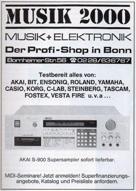 AKAI S-900 Supersampler sofort lieferbar AKAI S-900 Supersampler sofort lieferbar