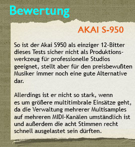 Bewertung: AKAI: S-950