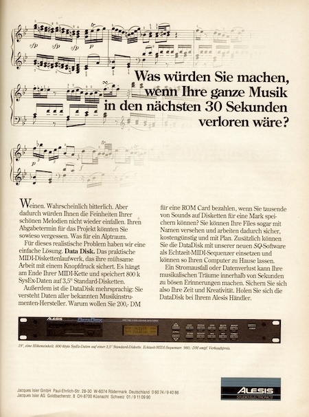 Was würden Sie machen, wenn Ihre ganze Musik in den nächsten 30 Sekunden verloren wäre?