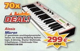 70x DEAL Alesis Micron - 299 €