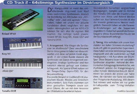 Aktuelle ROM-Sample-Synthesizer mit 64 oder mehr Stimmen Aktuelle ROM-Sample-Synthesizer mit 64 oder mehr Stimmen