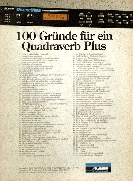 100 Gründe für ein Quadraverb Plus