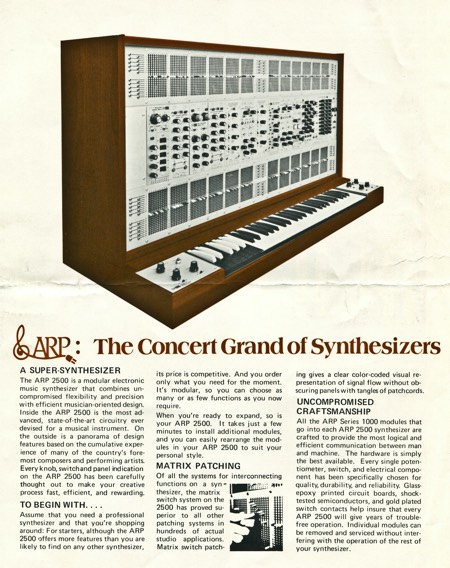 ARP - The ConcertGrand of Synthesizers ARP - The ConcertGrand of Synthesizers