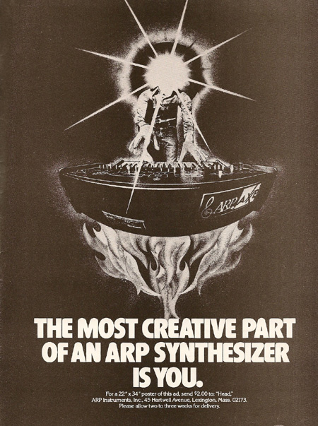 The most creative part of an ARP Synthesizer is You.