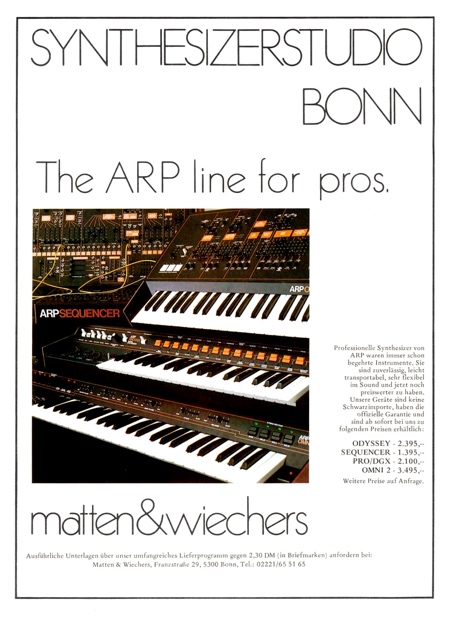 The ARP line for pros.