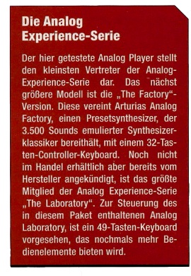 Analog Experience-Serie