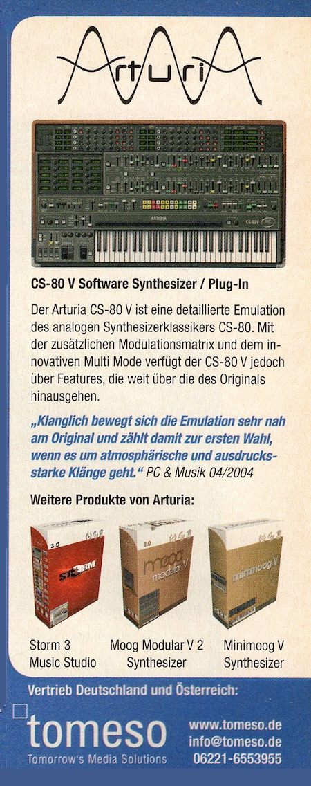 CS-80 V Software Synthesizer / Plug-In