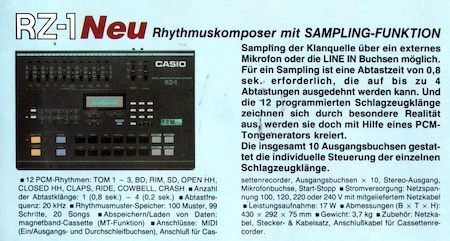 Neu - Rhythmuskomposer mit SAMPLING-FUNKTION