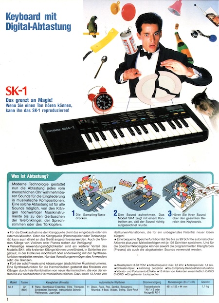 Keyboard mit Digital-Abtastung