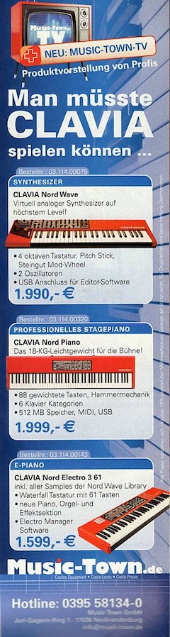 Man müsste CLAVIA spielen können ...