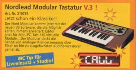 Nord Modular Tastatur V3 - Jetzt schon ein Klassiker!