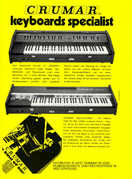 CRUMAR keyboards specialist