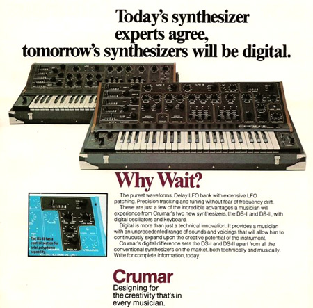 Toaday‘s synthesizer experts agree, tomorrow‘s synthesizers will be digital.