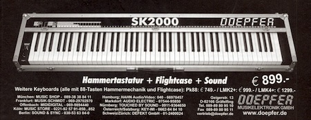 Hammertastatur + Flightcase + Sound € 899