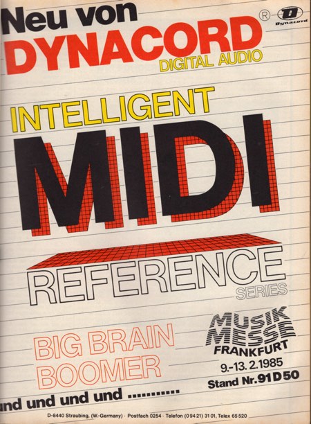 Neu von DYNACORD - Intelligent MIDI Reference