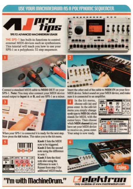 Use Your Machinedrum As A Polyphonic Sequencer