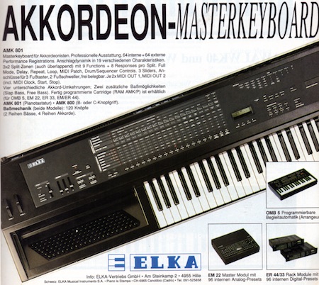Akkordeon-Masterkeyboard