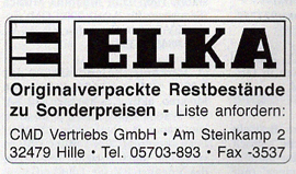 Originalverpackte Restbestände zu Sonderpreisen