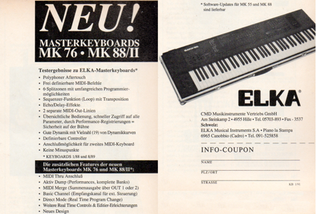 NEU! Masterkeyboards MK76 • MK88/II