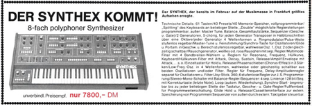 Der SYNTHEX kommt!